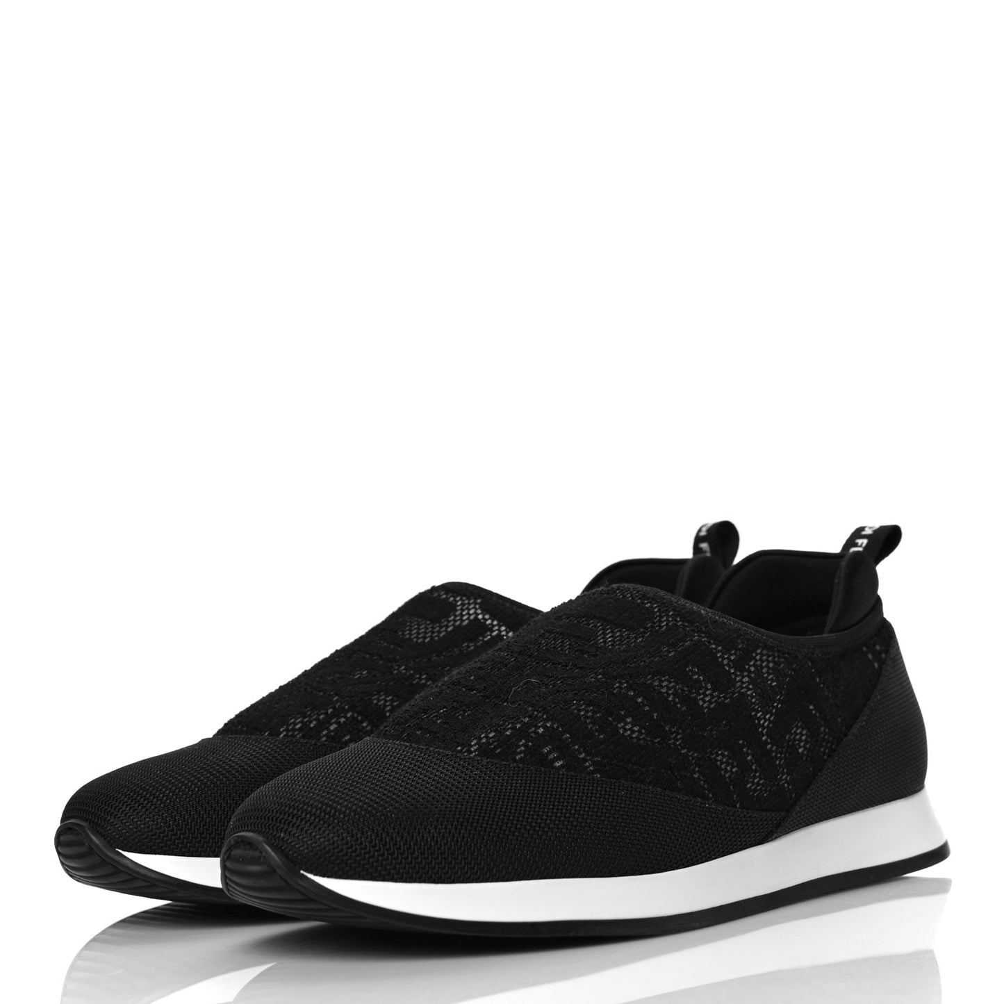 X SARAH COLEMAN Mesh FF Vertigo Runner Slip On Sneakers 36 Black