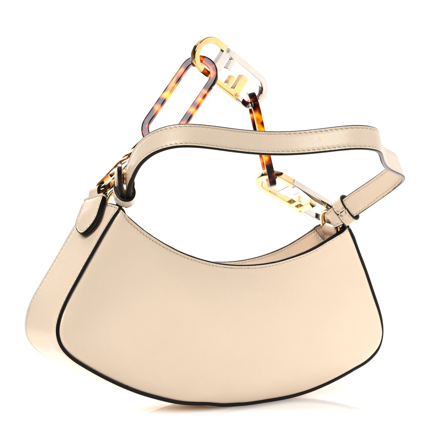 Vitello Queen Palmellato Fendi O'Lock Swing Camelia