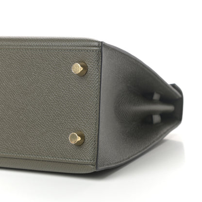 Hermes Epsom Kelly Sellier 25 Vert De Gris 9 of 10