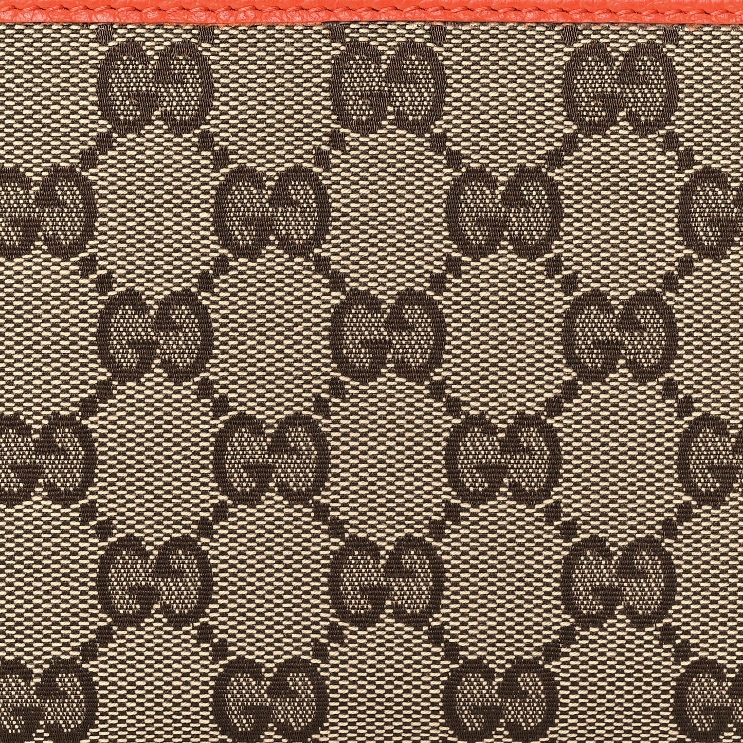 Monogram Dollar Calfskin Zip Around Wallet Beige Ebony Sun Orange