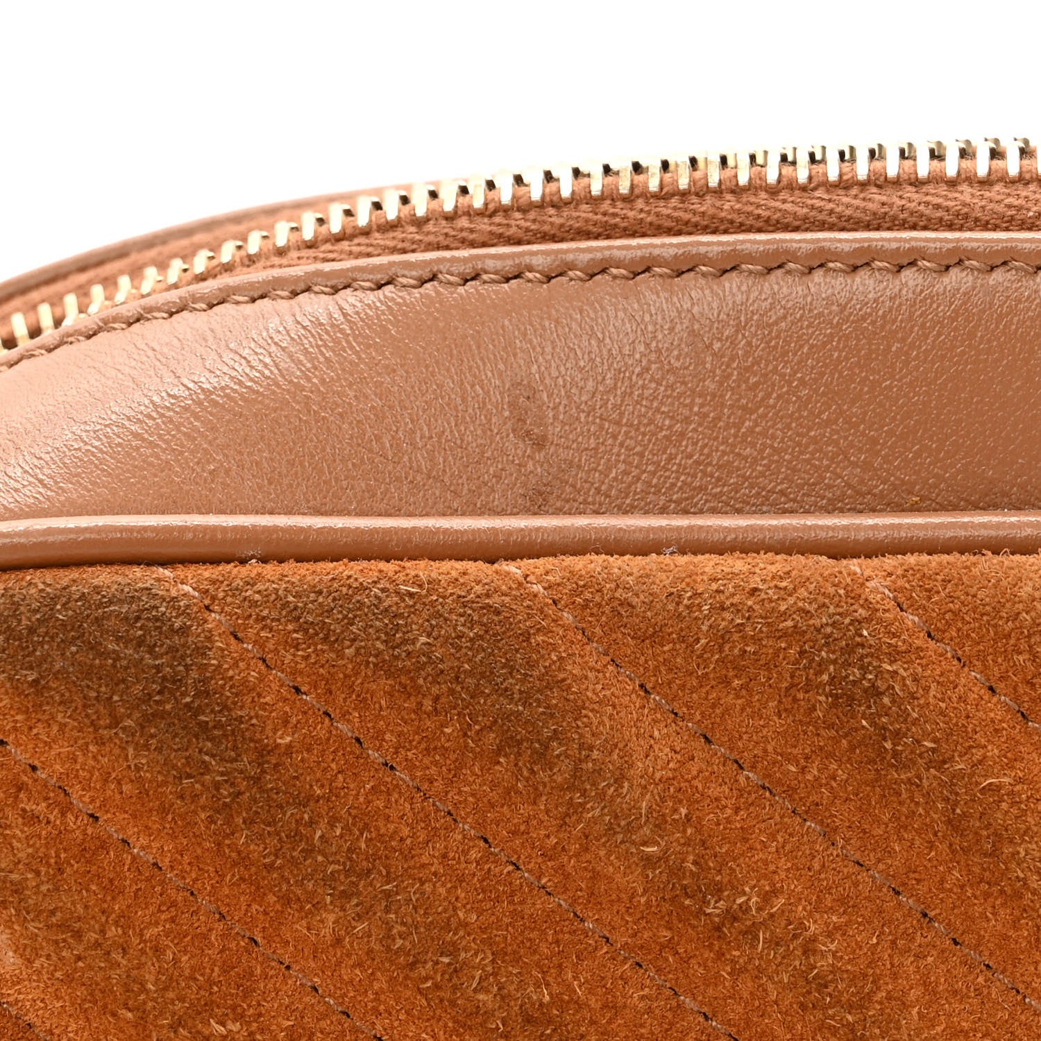 Saint Laurent Suede Matelasse Monogram Lou Camera Bag Cinnamon 15 of 15