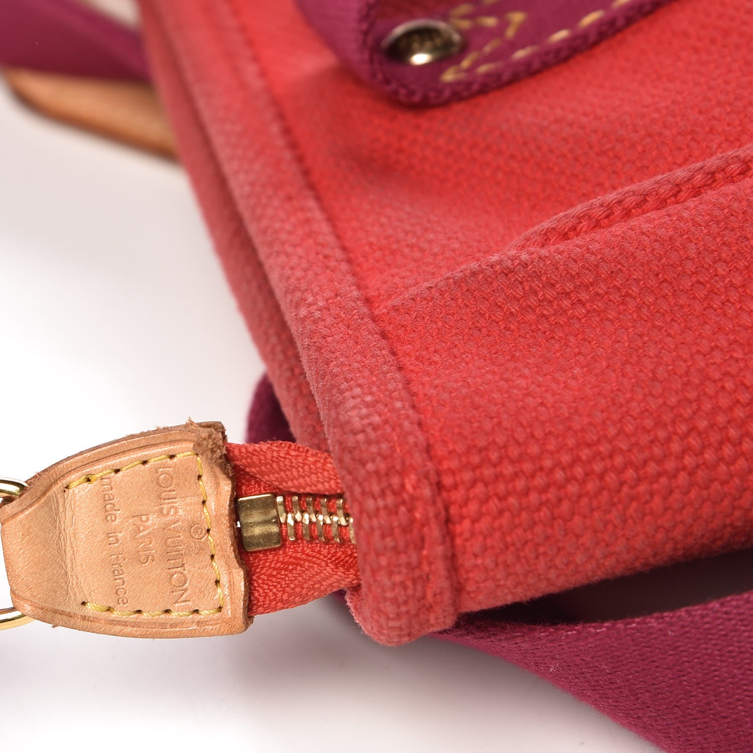Louis Vuitton Toile Antigua Cabas MM Red 6 of 15