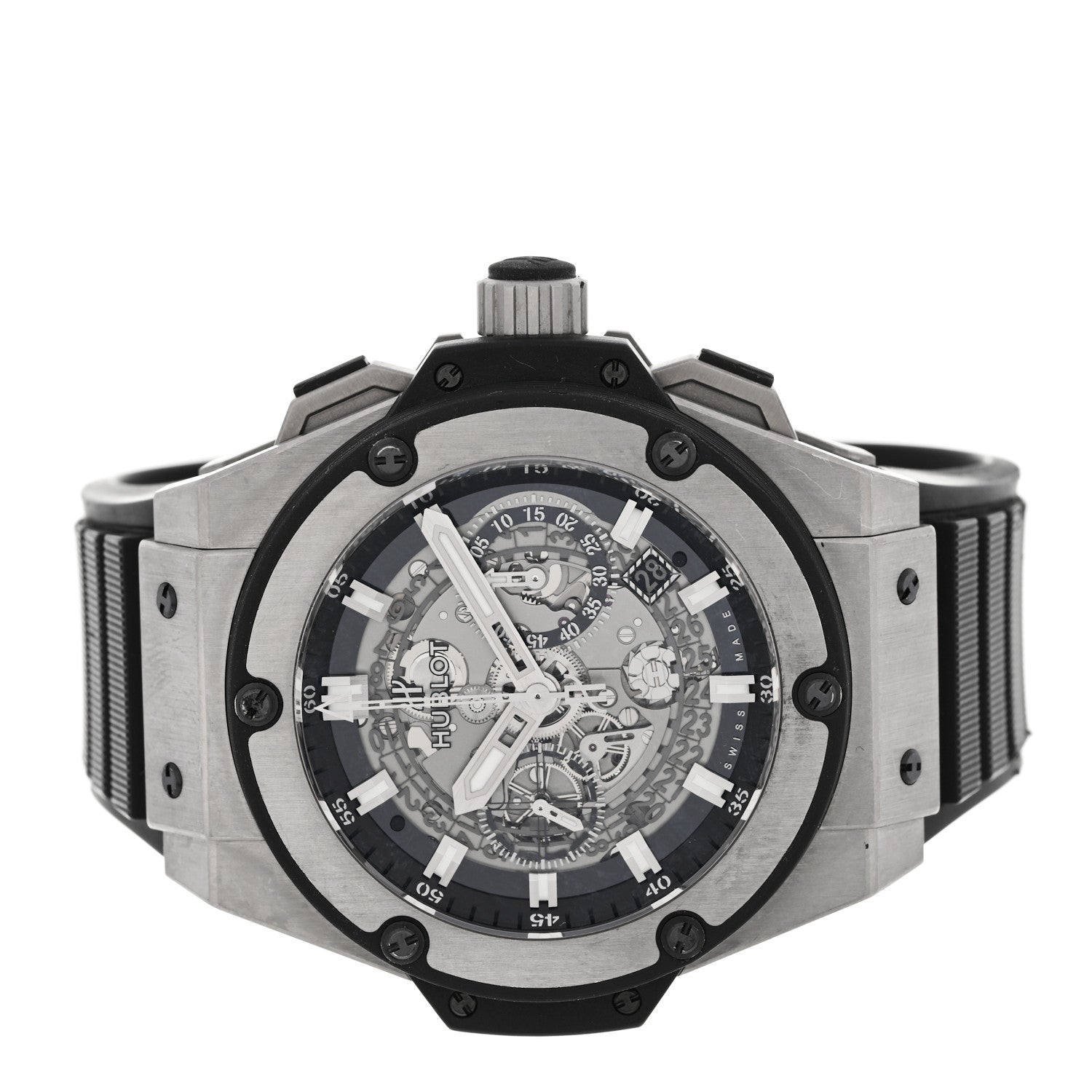 Hublot Titanium Rubber 48mm King Power Unico Automatic Watch Silver 701.NX.0170.RX 2 of 5
