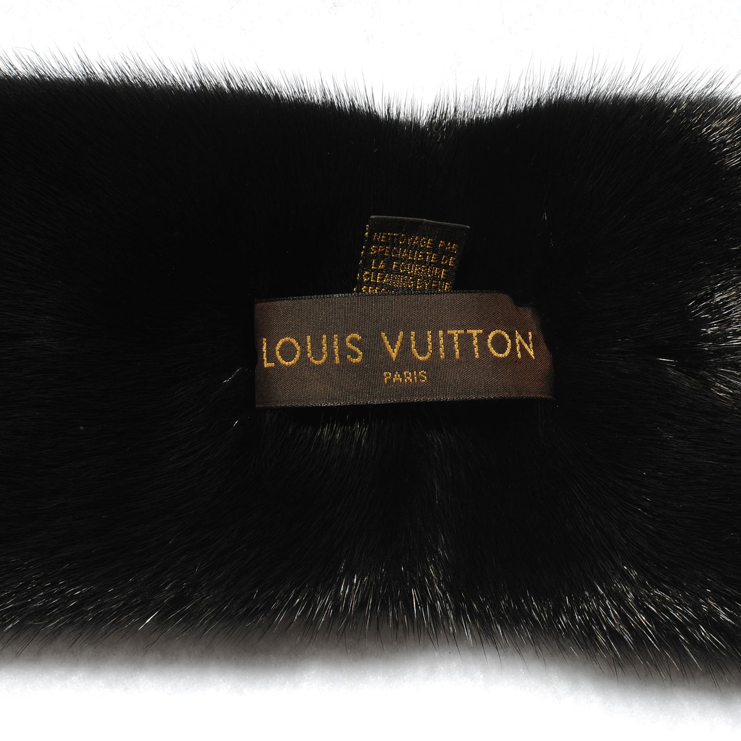 Mink Fur Vison Scarf Black