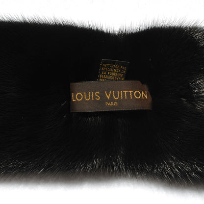 Louis Vuitton Mink Fur Vison Scarf Black 3 of 5