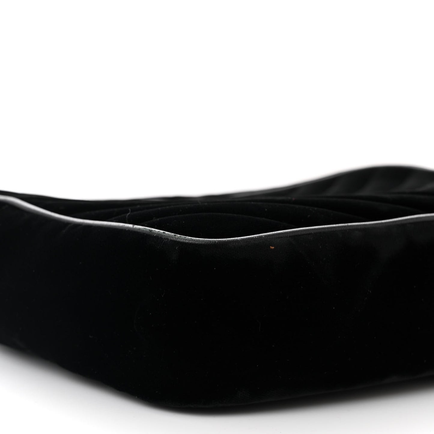 Velvet Matelasse Monogram Lou Camera Bag Black
