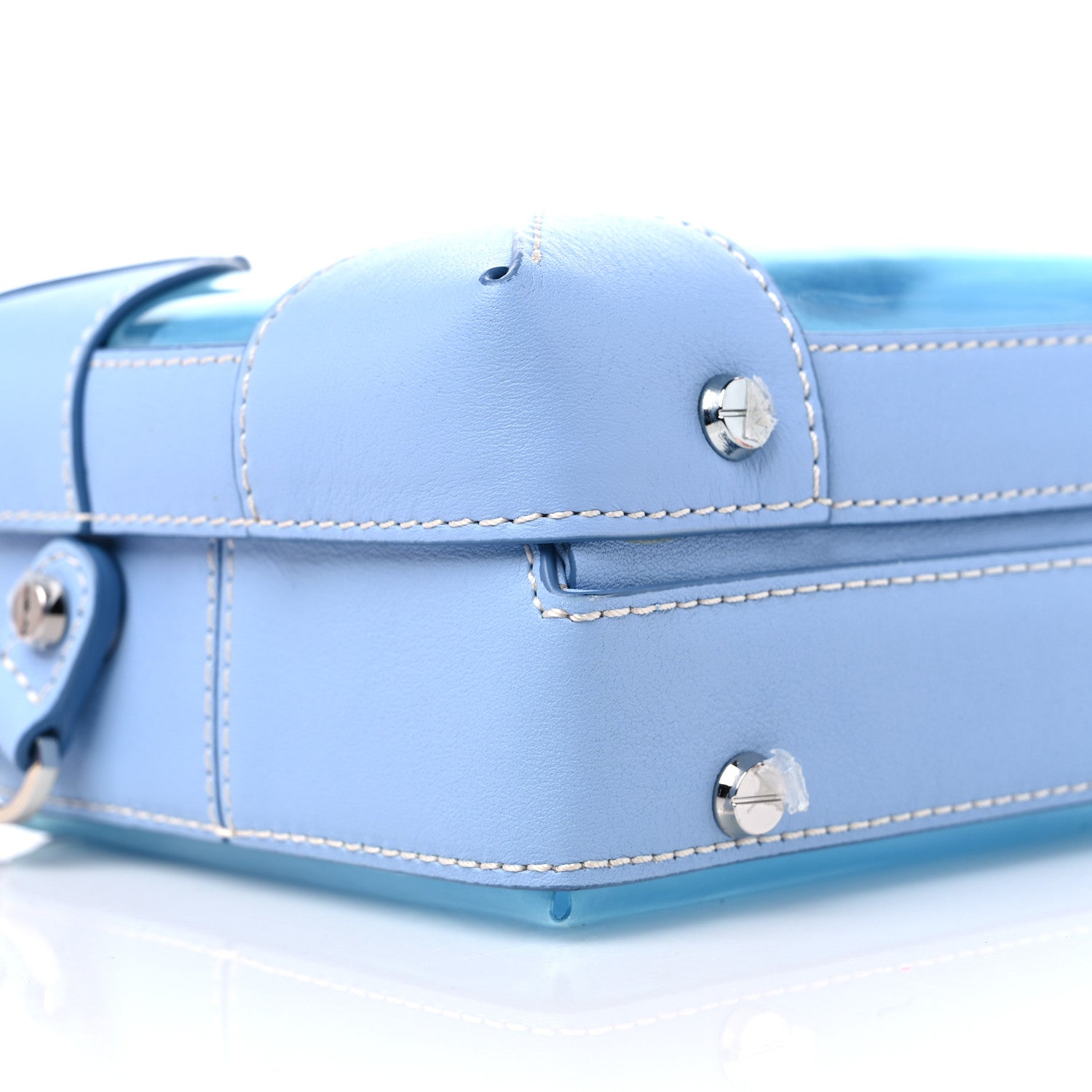 MCM Transparent Small E/W Soft Berlin Crossbody Hologram Blue Bell 11 of 12