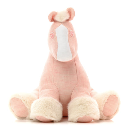 Hermes Linen Baby Hermy Plush Toy Rose Lilas 1 of 10
