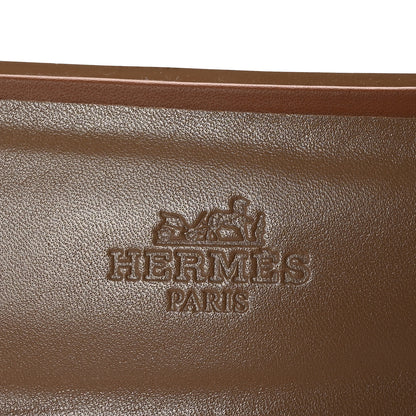 Hermes Box Calfskin Oran Sandals 39 Gold 8 of 10