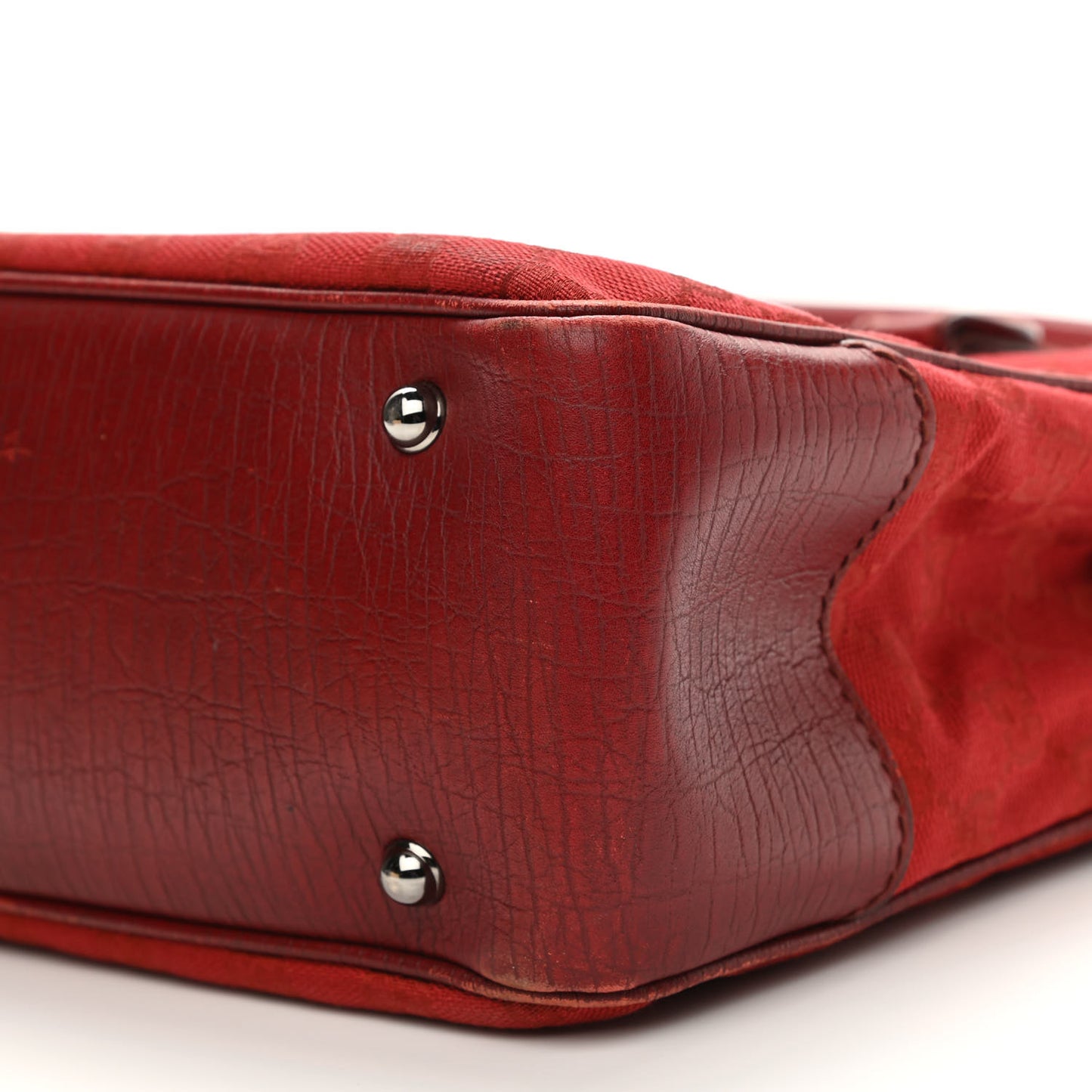 Monogram Small Bamboo Tote Red