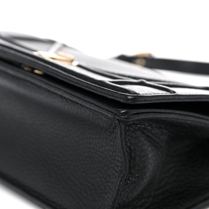 Christian Dior Grained Calfskin Medium Diorama Flap Bag Black 9 of 15