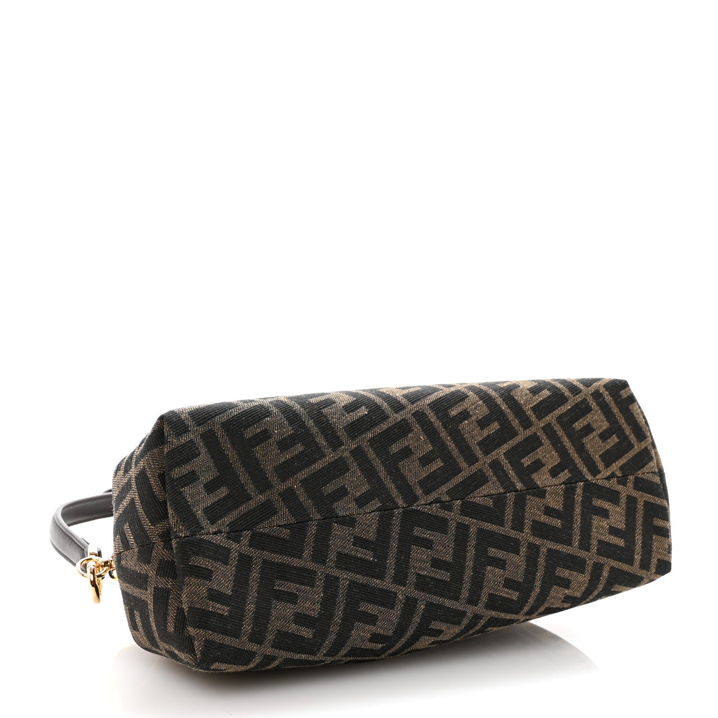 Shiny Nappa Fabric Jacquard FF 1974 Midi Fendi Tobacco Moro Ebano