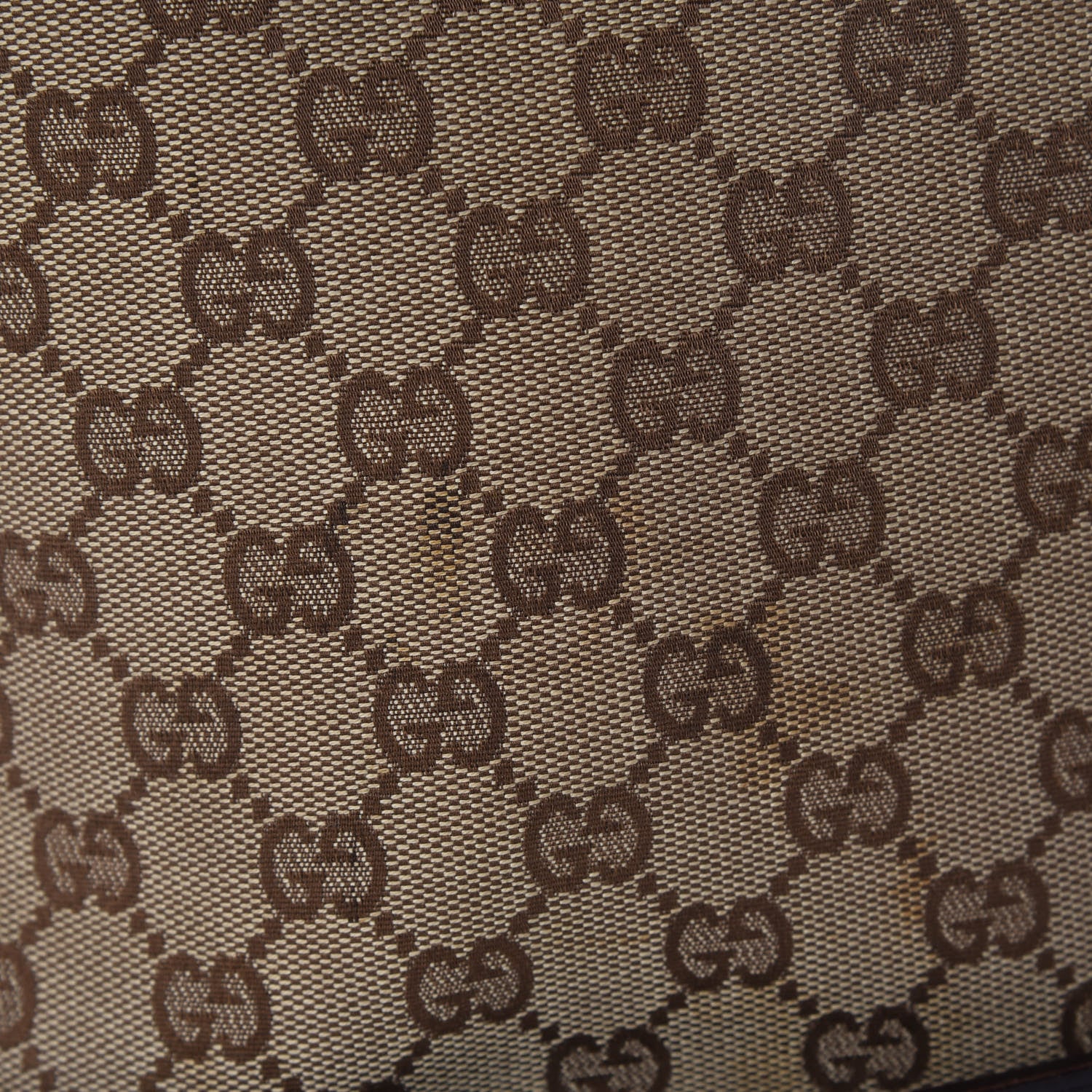 Gucci Monogram Calfskin Tote Dark Brown 15 of 19