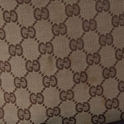 Gucci Monogram Calfskin Tote Dark Brown 15 of 19