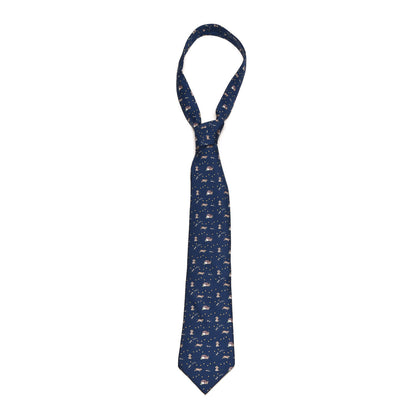 Hermes Printed Silk Mens Neck Tie 1 of 5