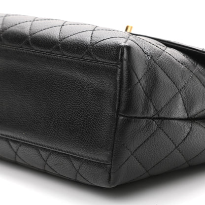 Chanel Caviar Quilted Jumbo Kelly Flap Black 10 of 11