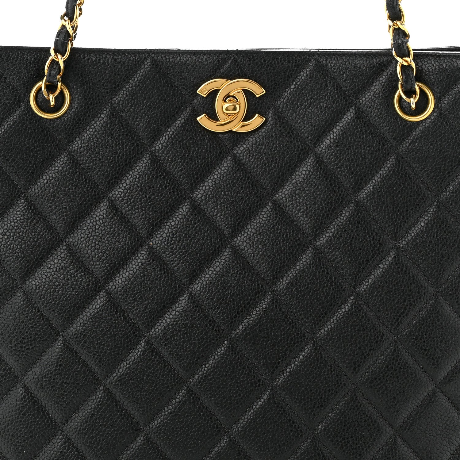 Chanel Caviar Quilted Shopper Tote Black 9 of 11