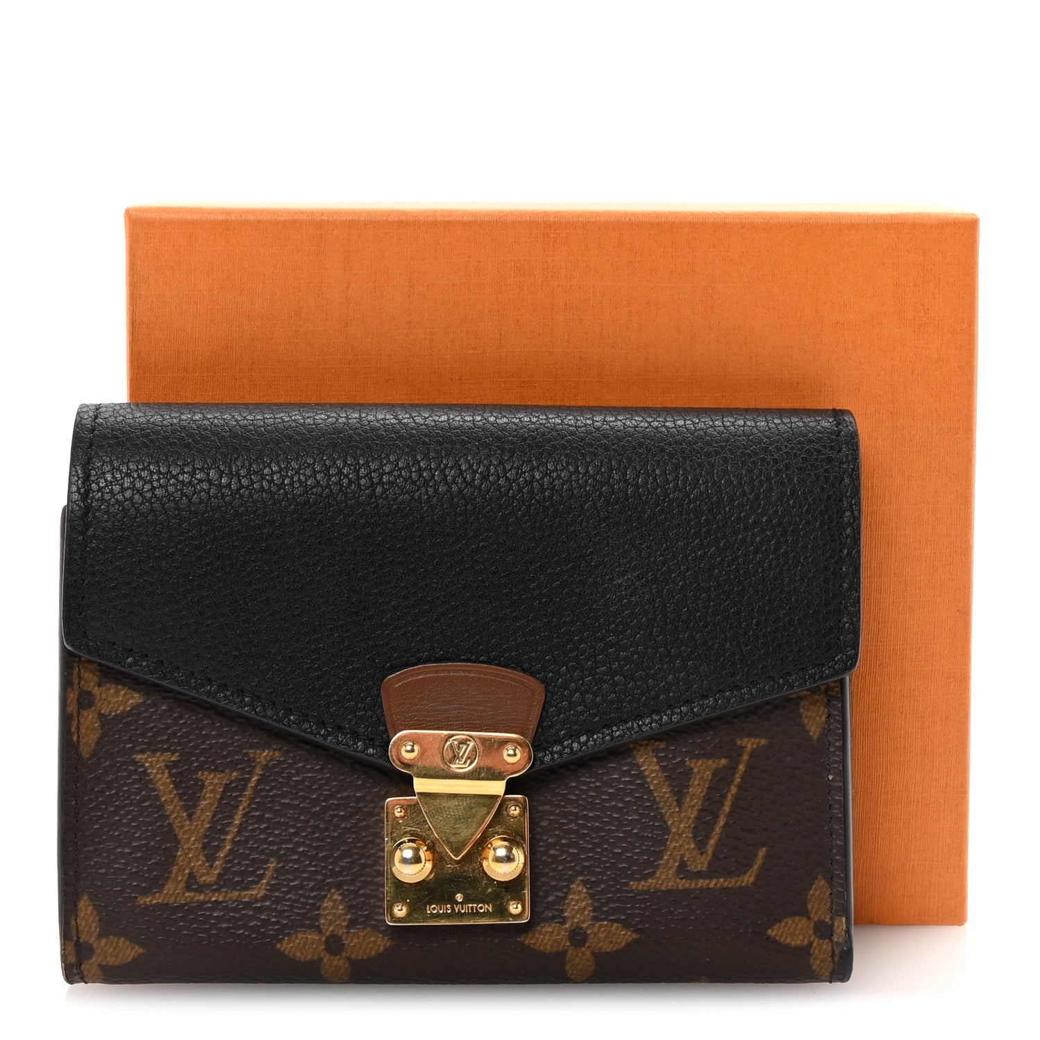 Louis Vuitton Monogram Pallas Compact Wallet NM Black 7 of 7