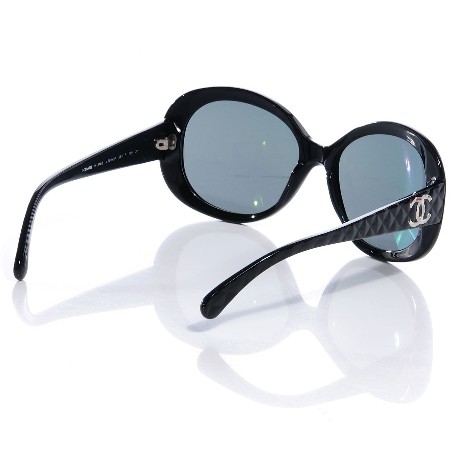 Chanel Quilted CC Sunglasses 5188 Black 2 of 5