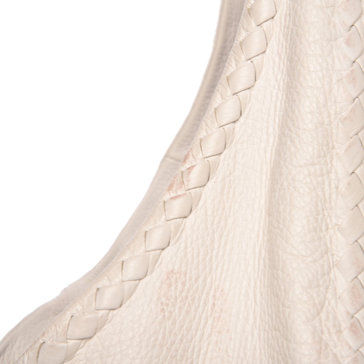 Cervo Deerskin Large Hobo Bianco White