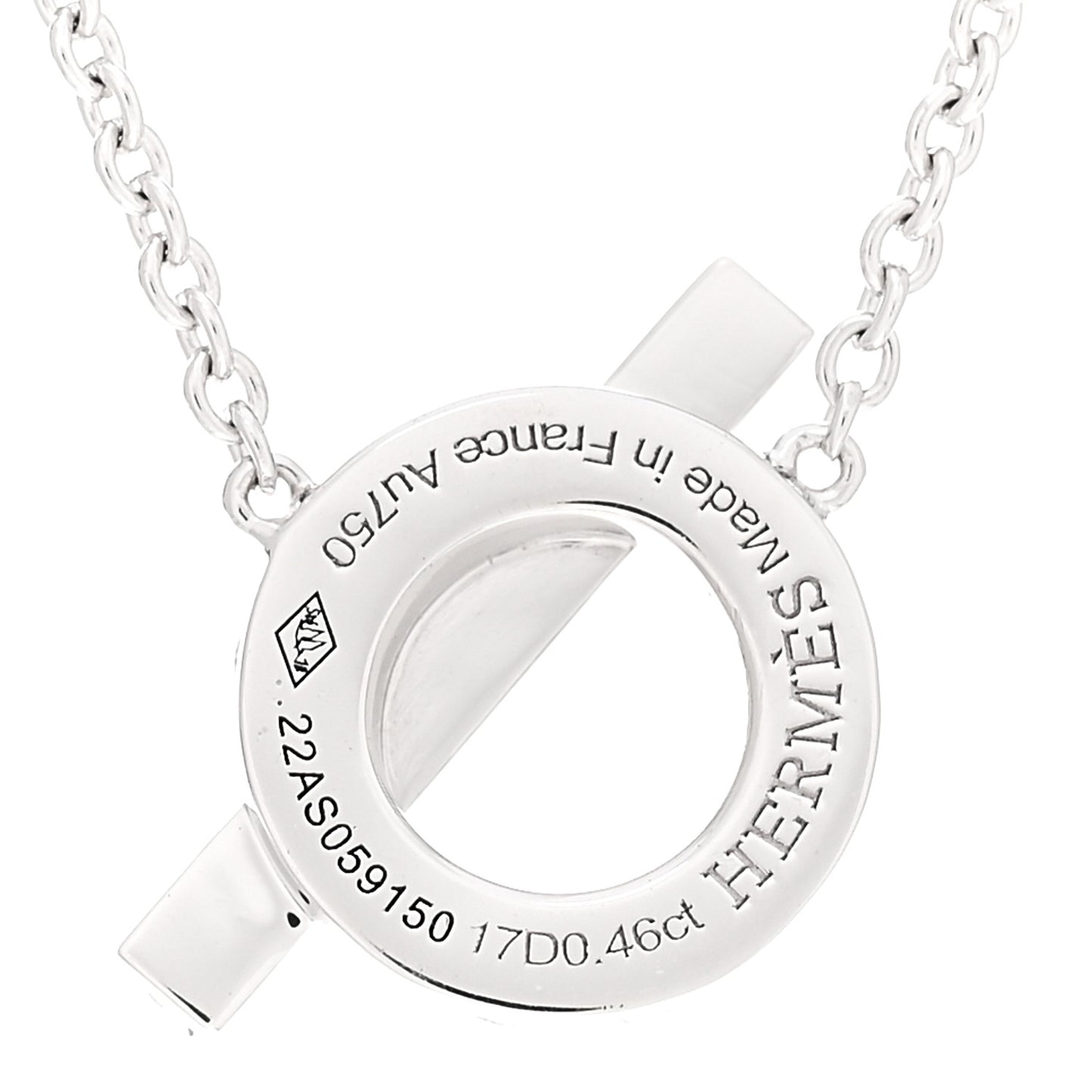 18K White Gold Diamond Finesse Pendant Necklace