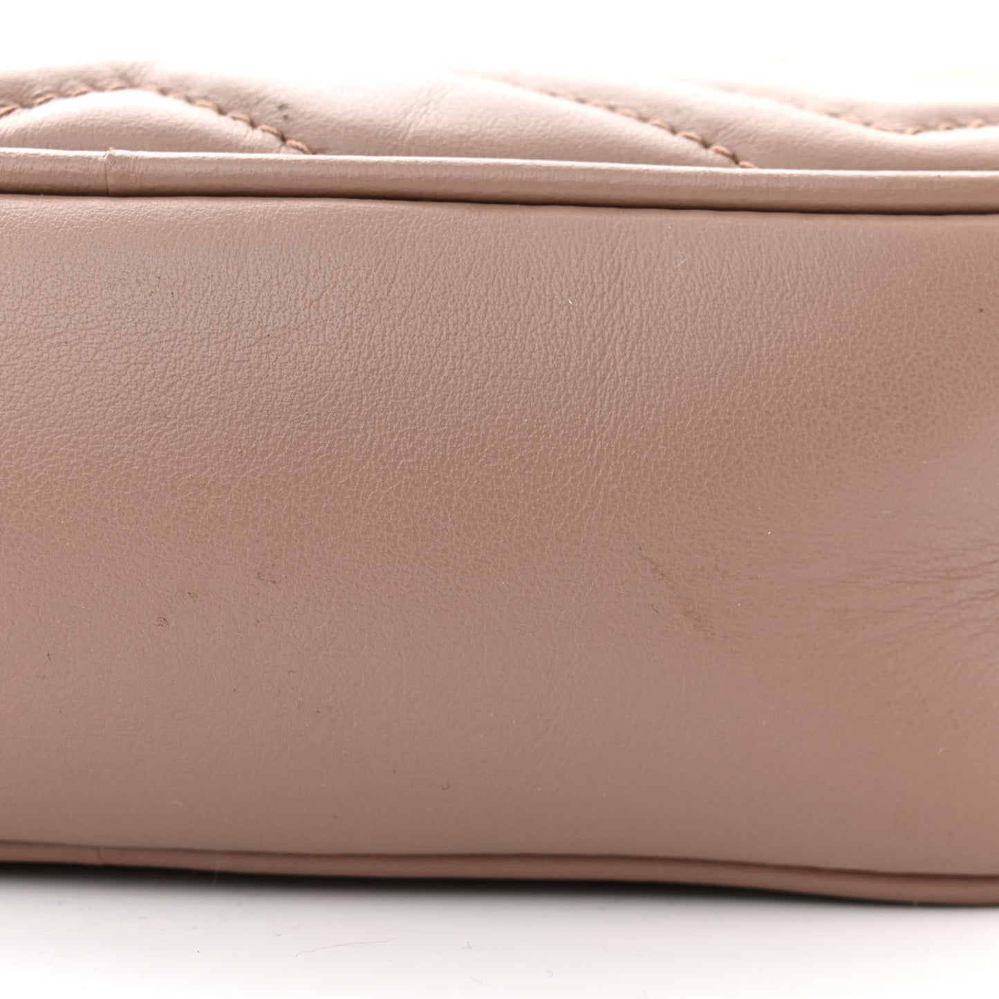 Calfskin Matelasse Mini GG Marmont Chain Shoulder Bag Porcelain Rose