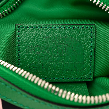 Gucci X THE NORTH FACE Econyl Nylon Textured Dollar Calfskin Belt Bag Black Turquoise New Shamarock New Cherry Red 8 of 11