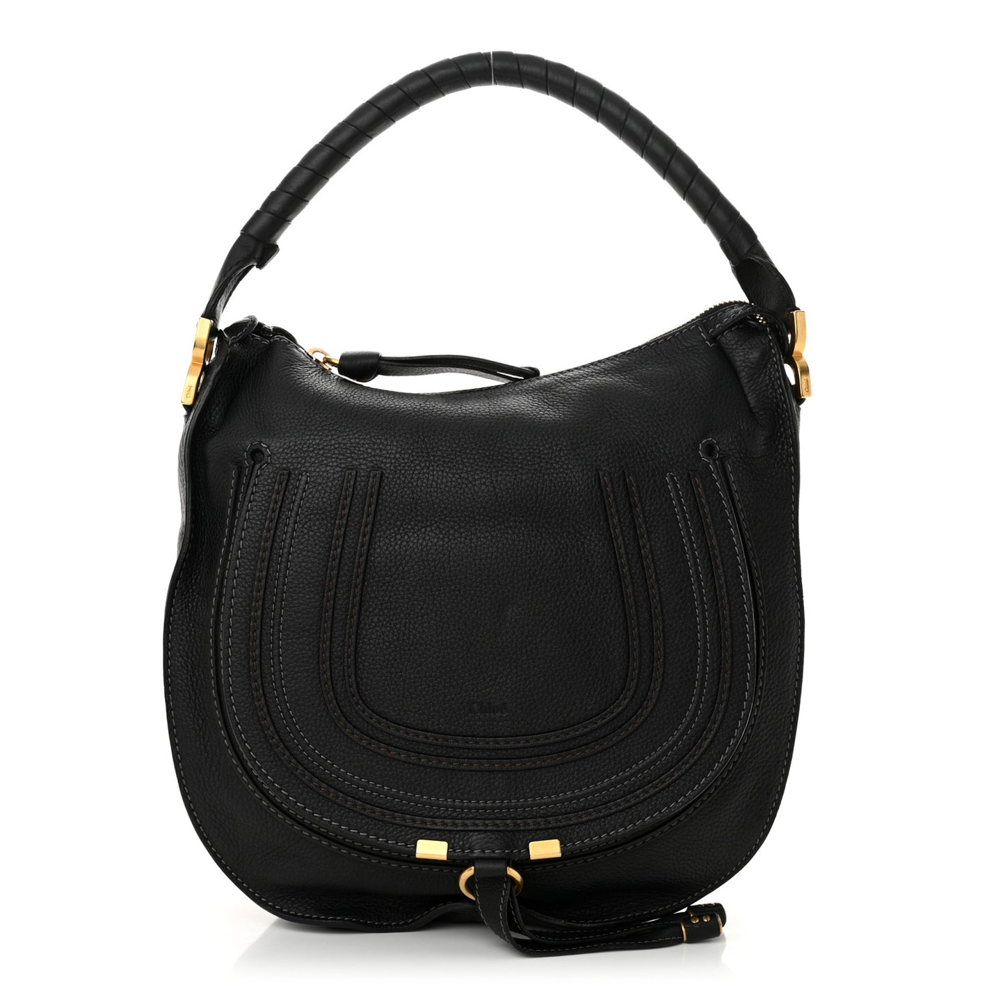 Calfskin Medium Marcie Hobo Black