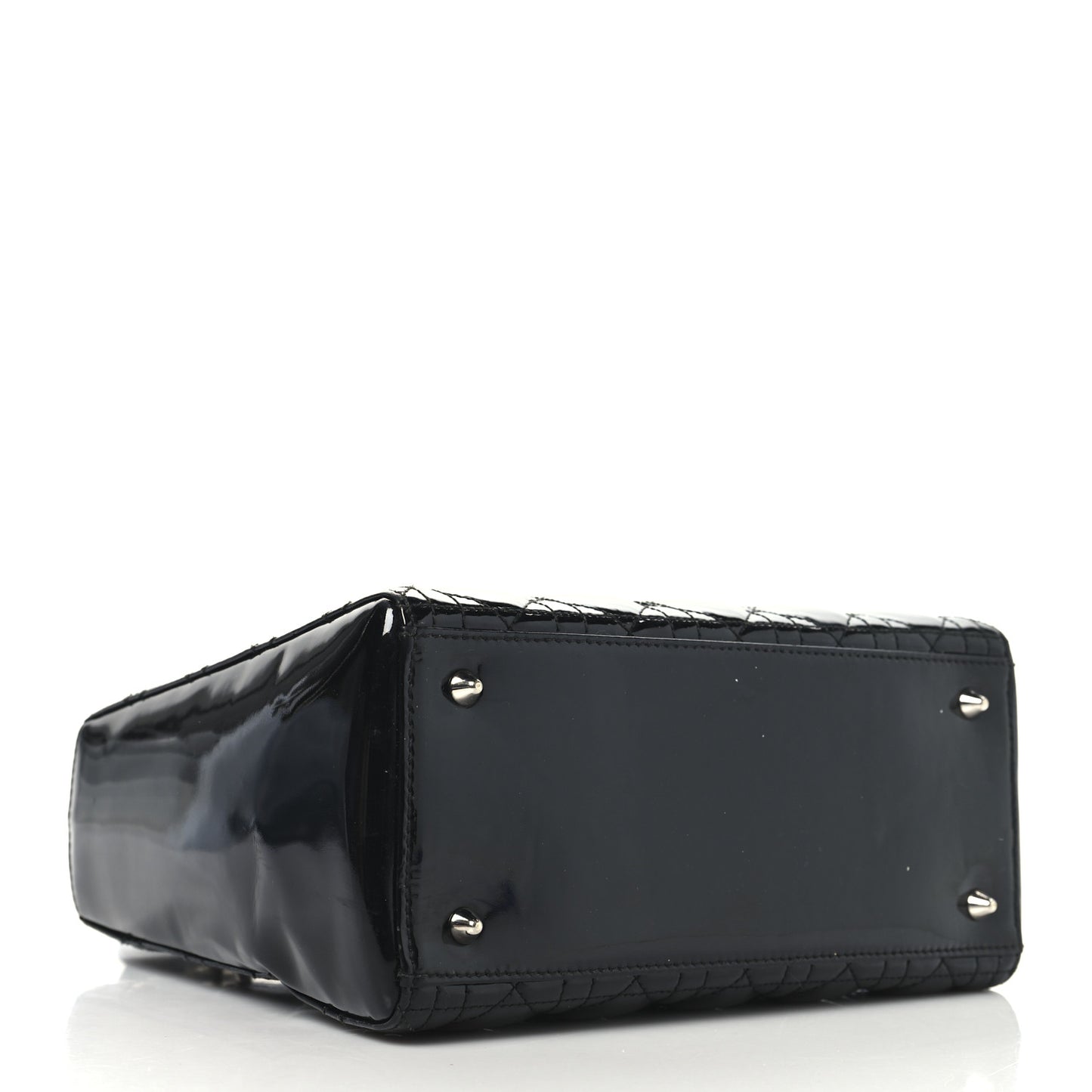 Patent Cannage Medium Lady Dior Black