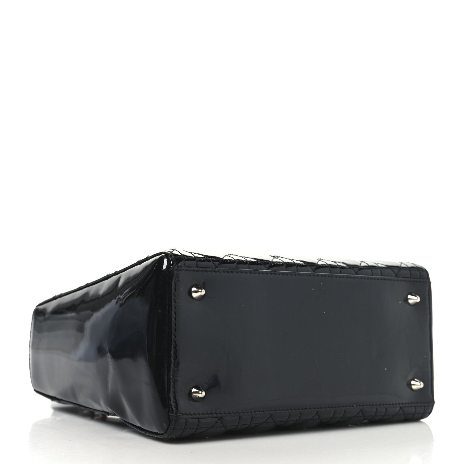 Christian Dior Patent Cannage Medium Lady Dior Black 4 of 11