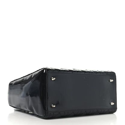 Christian Dior Patent Cannage Medium Lady Dior Black 4 of 11