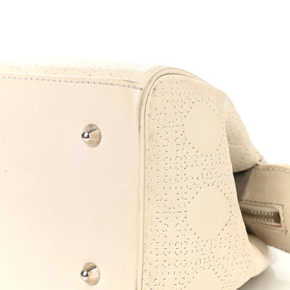 Christian Dior Lambskin Cannage Soft Lady Dior Satchel White 10 of 23