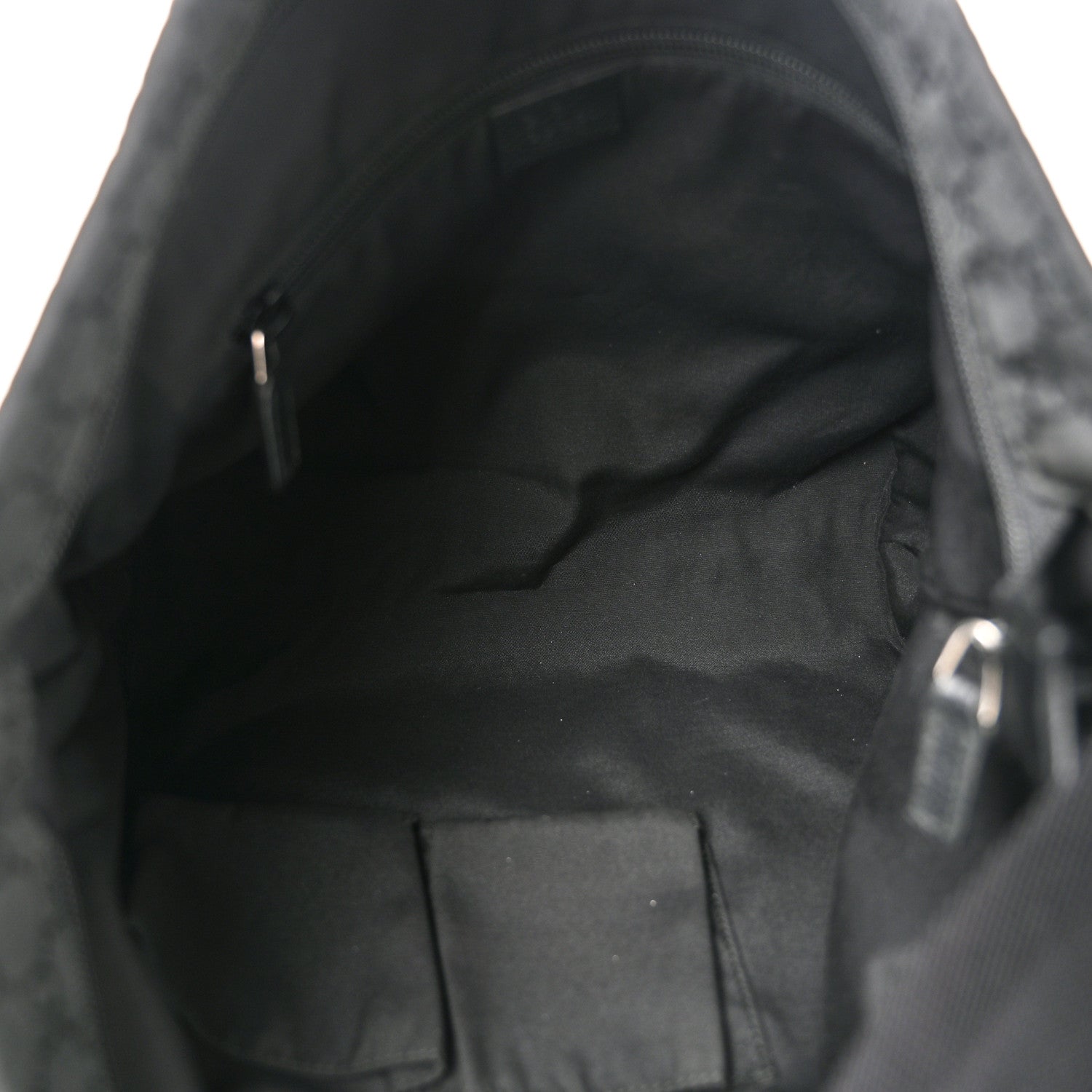 Gucci Nylon Monogram Large Messenger Black 5 of 10