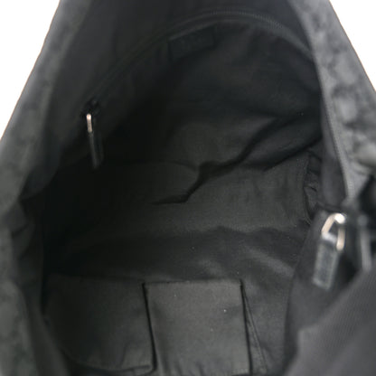 Gucci Nylon Monogram Large Messenger Black 5 of 10