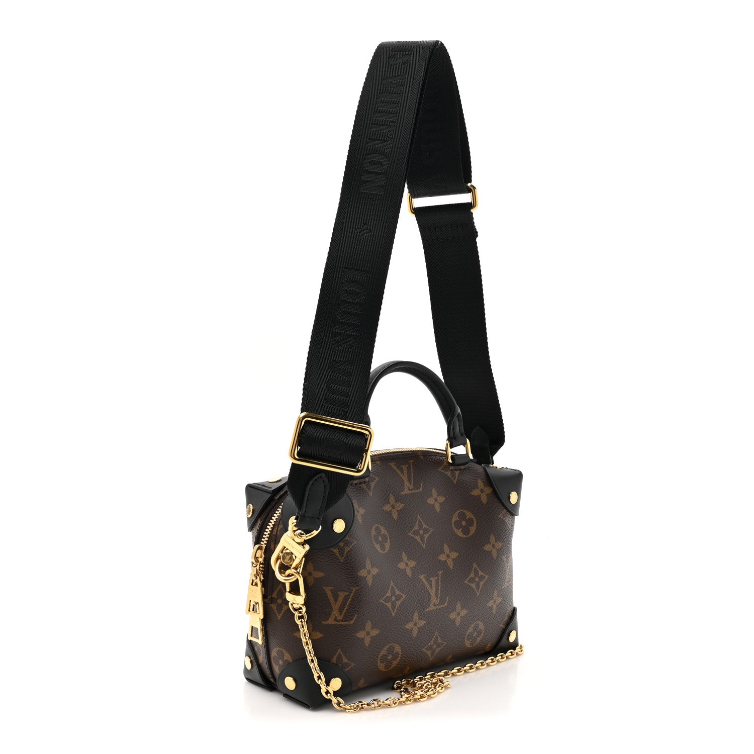 Louis Vuitton Monogram Petite Malle Souple Black 3 of 12