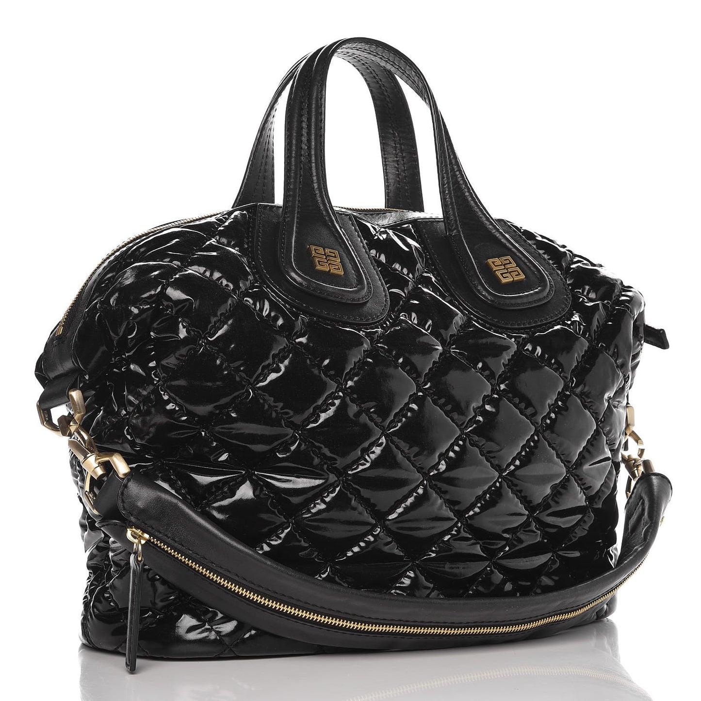Patent Quilted Medium Nightingale Black