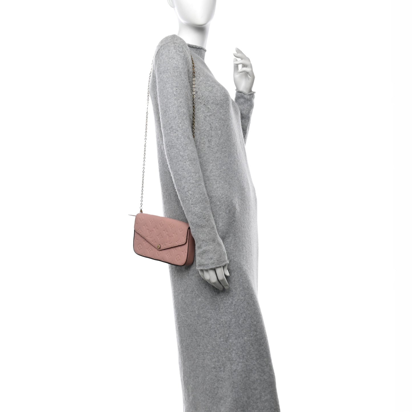 Empreinte Pochette Felicie Chain Wallet Rose Poudre