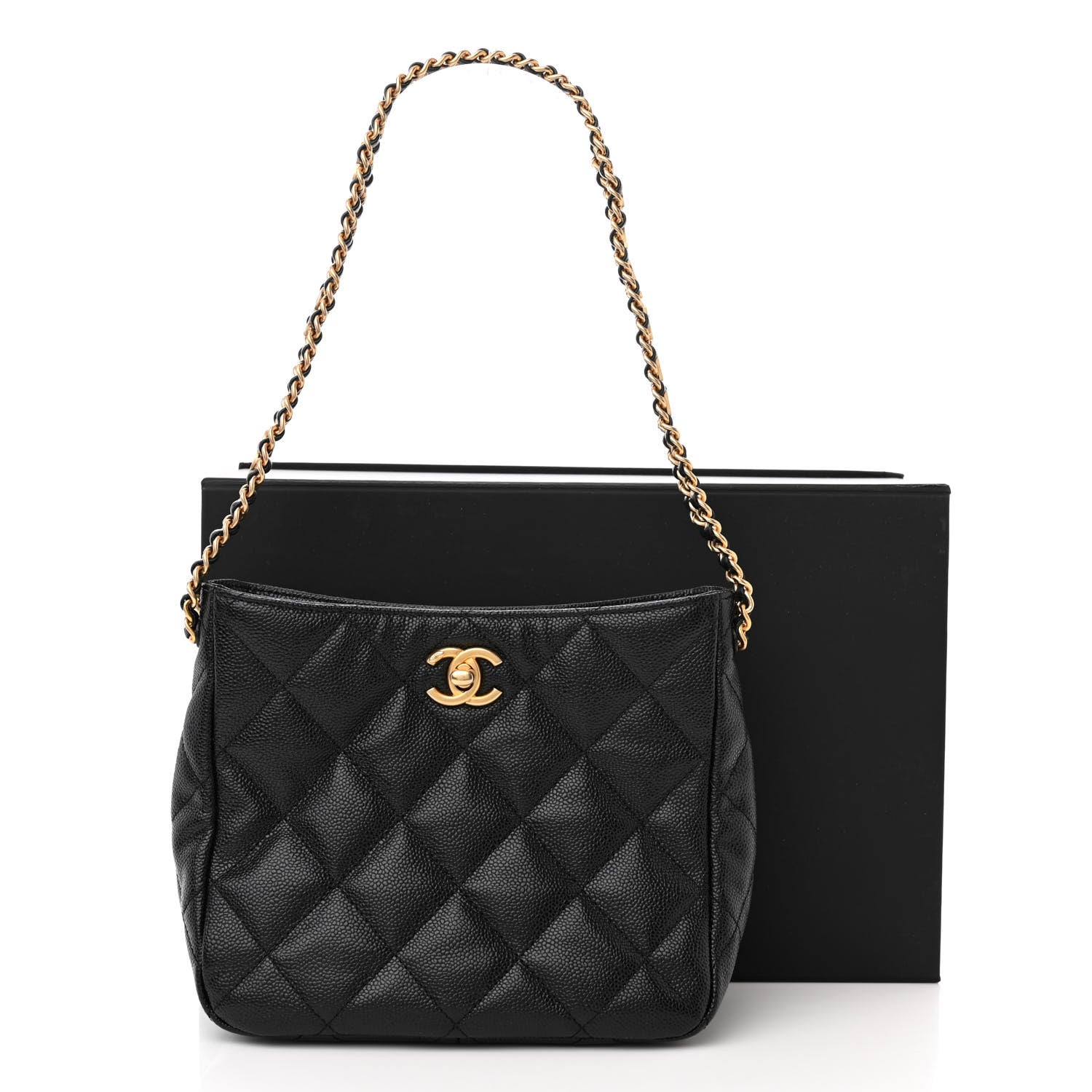Chanel Caviar Quilted Small Pick Me Up Hobo Black 11 of 11