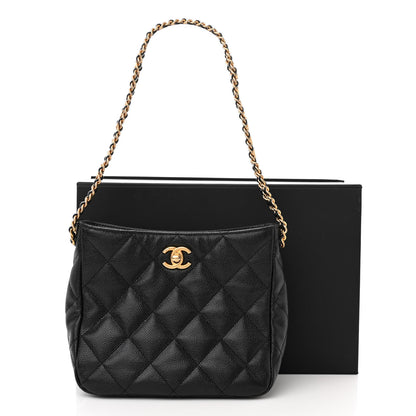 Chanel Caviar Quilted Small Pick Me Up Hobo Black 11 of 11