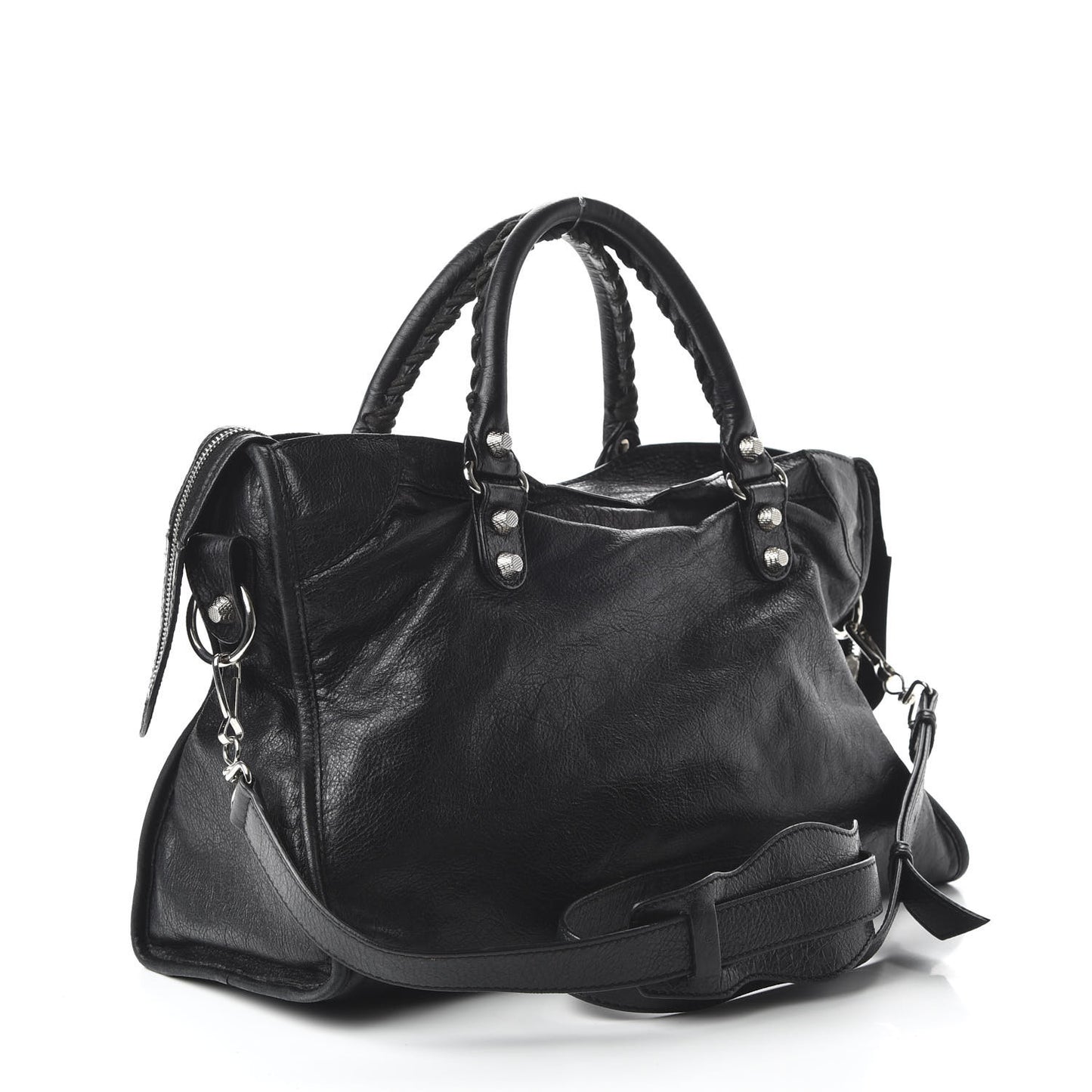 Agneau Giant 12 Silver Hardware City Black