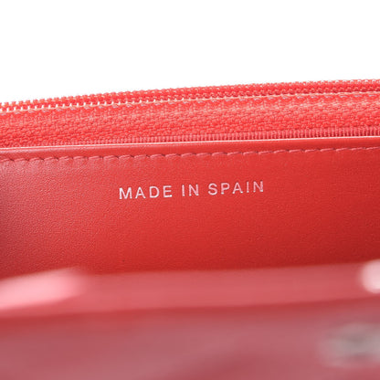 Chanel Caviar Quilted Wallet on Chain WOC Red 7 of 9