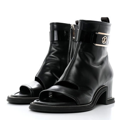 Louis Vuitton Calfskin Moonlight Boots 41 Black 3 of 8