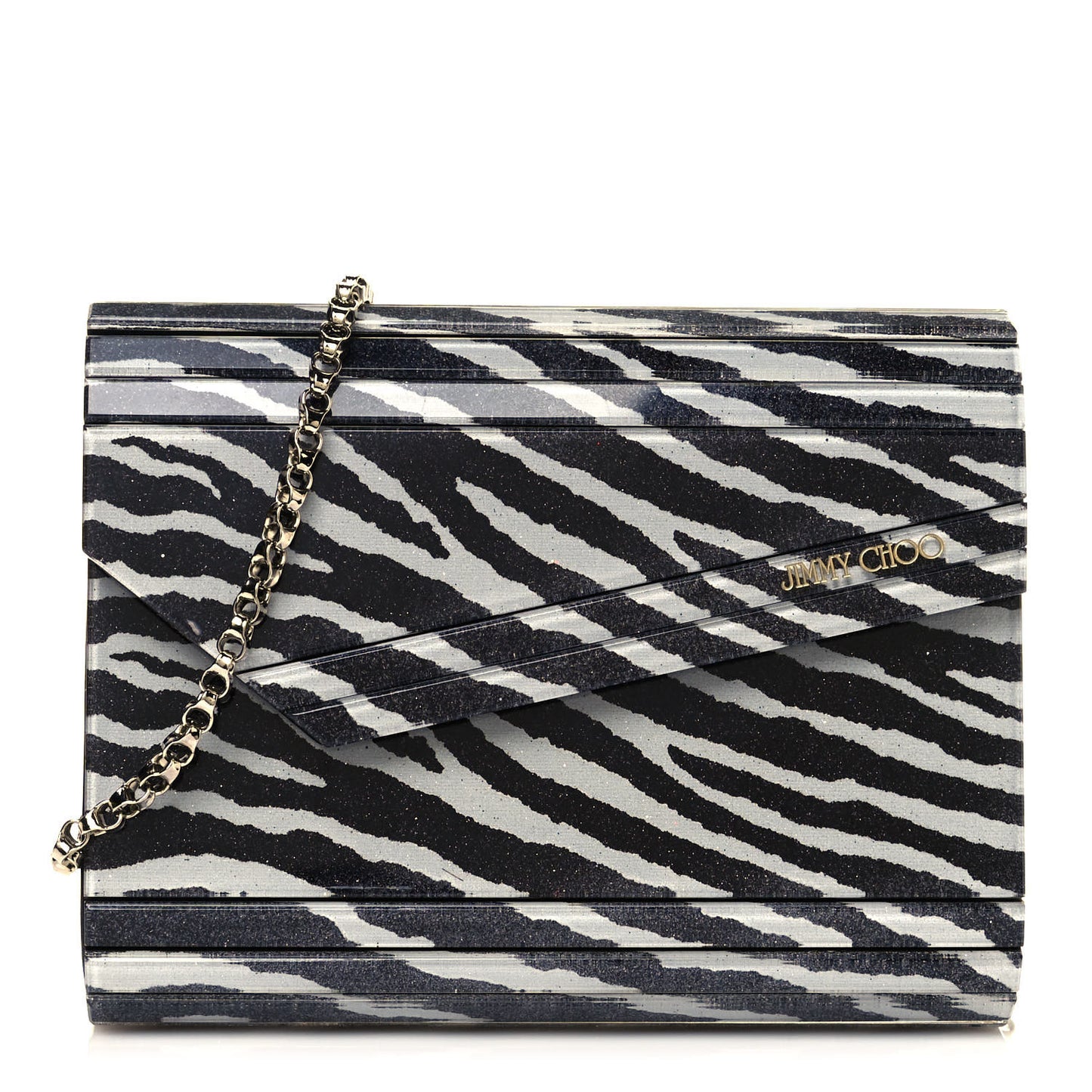 Acrylic Zebra Candy Clutch