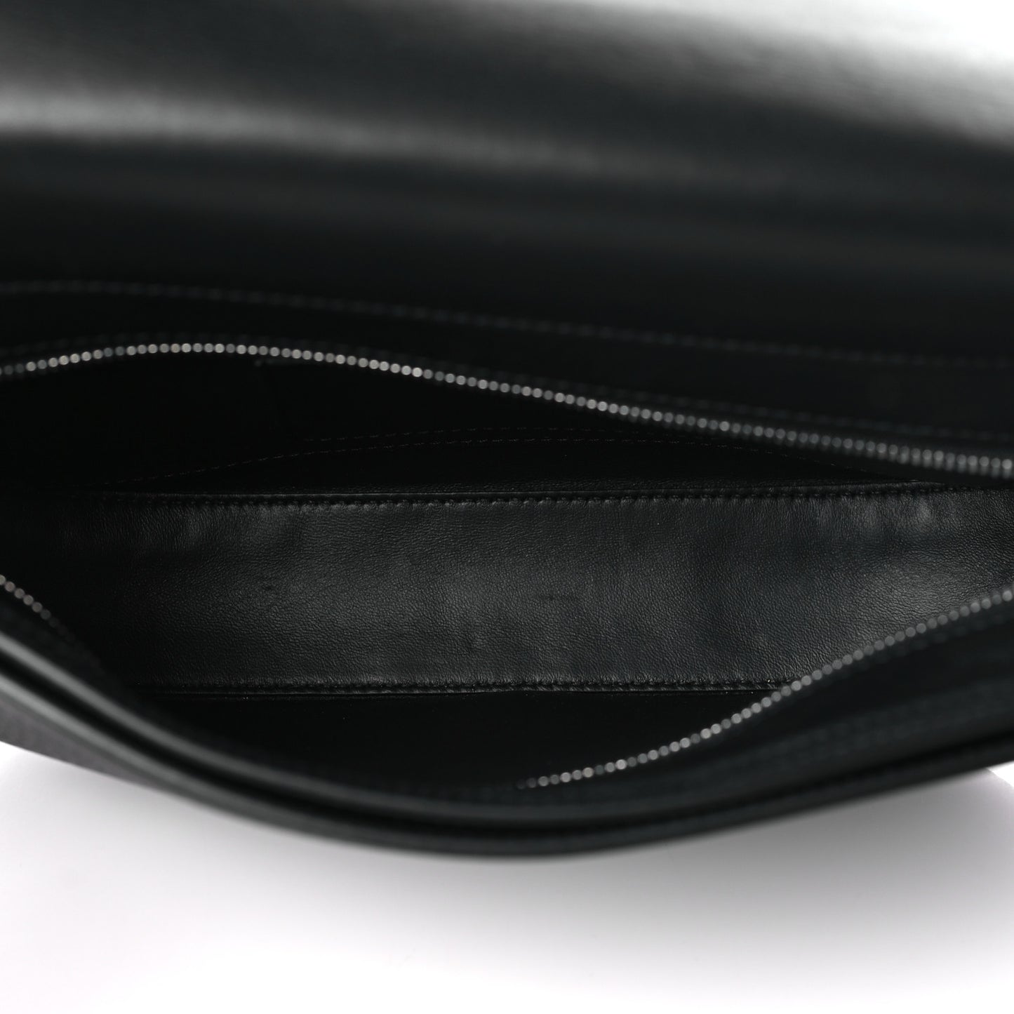 Grainy Calfskin Large Olympia Bum Bag Black