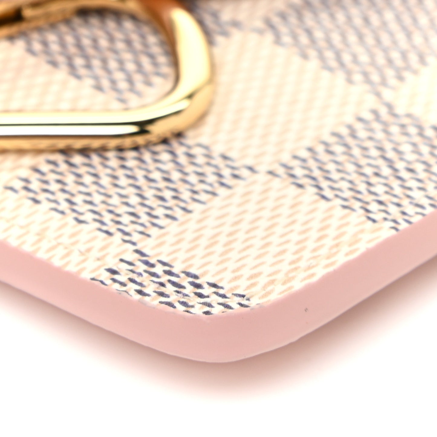 Damier Azur Recto Verso Card Holder Rose Ballerine