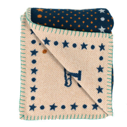 Hermes Wool Cashmere Western And Company Blanket Indigo 2 of 3