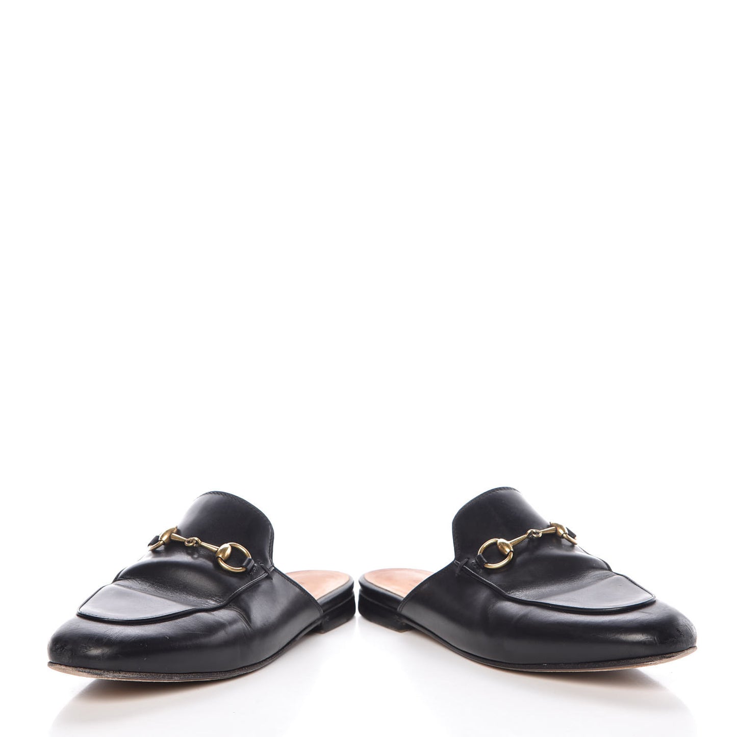 Calfskin Womens Princetown Slippers 36.5 Black
