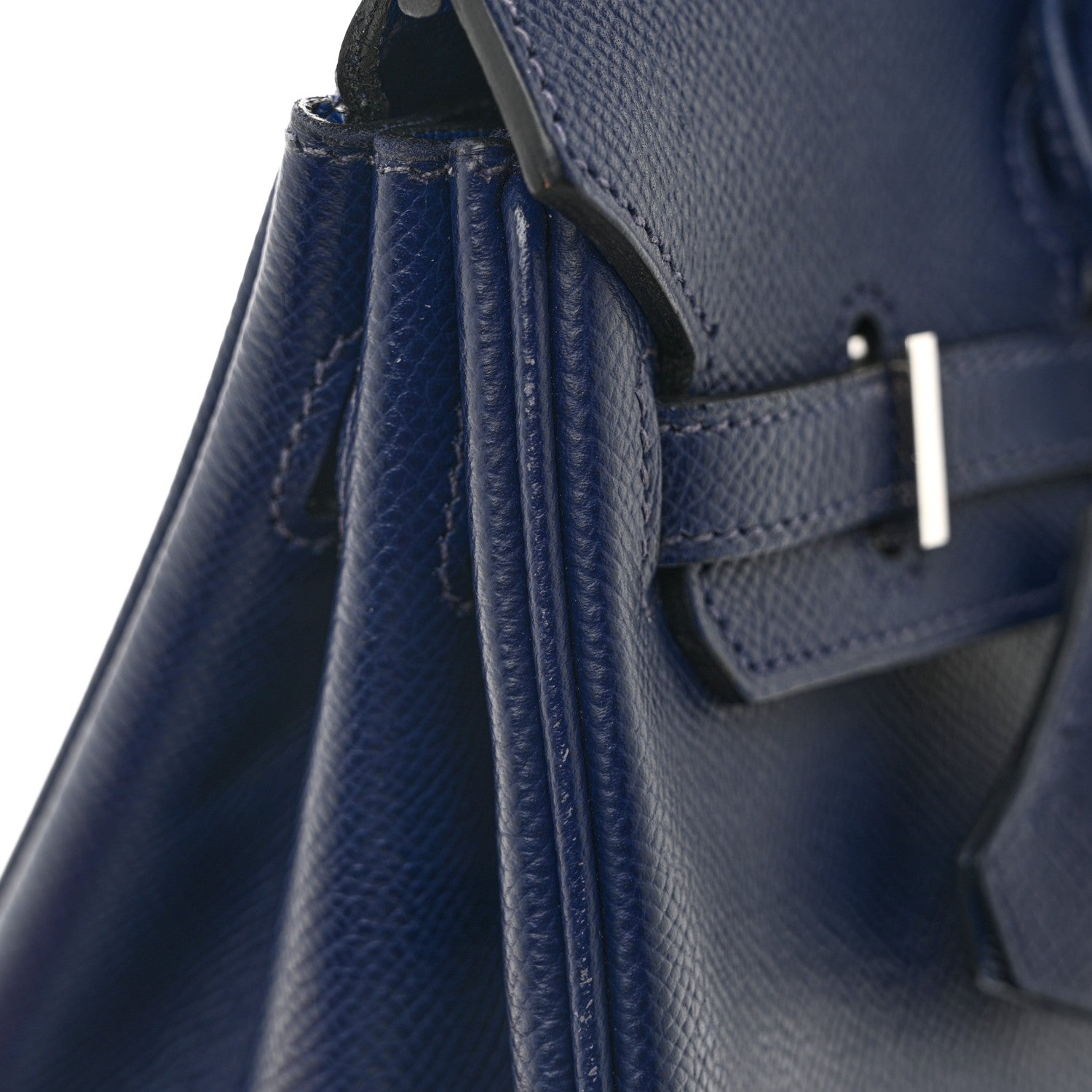 Hermes Epsom Verso Birkin 25 Bleu De Malte Bleu Sapphire 14 of 16