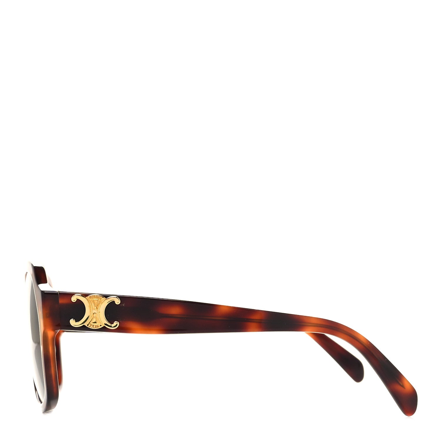 Celine Acetate Triomphe Sunglasses CL40189F Blonde Havana 3 of 8