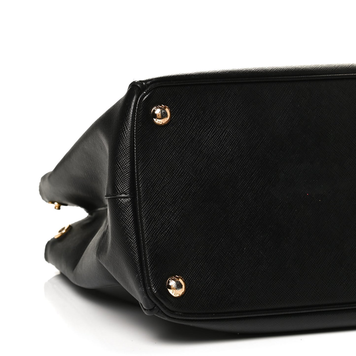 Saffiano Small Galleria Double Zip Tote Black